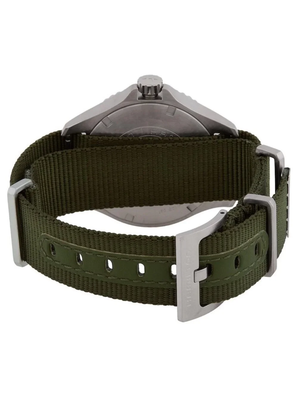 NWT Hamilton Khaki Navy Scuba Quartz Green Dial Watch